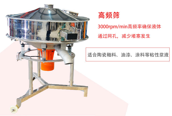 該產(chǎn)品是針對漿液過濾設(shè)計的一種高頻篩分機。