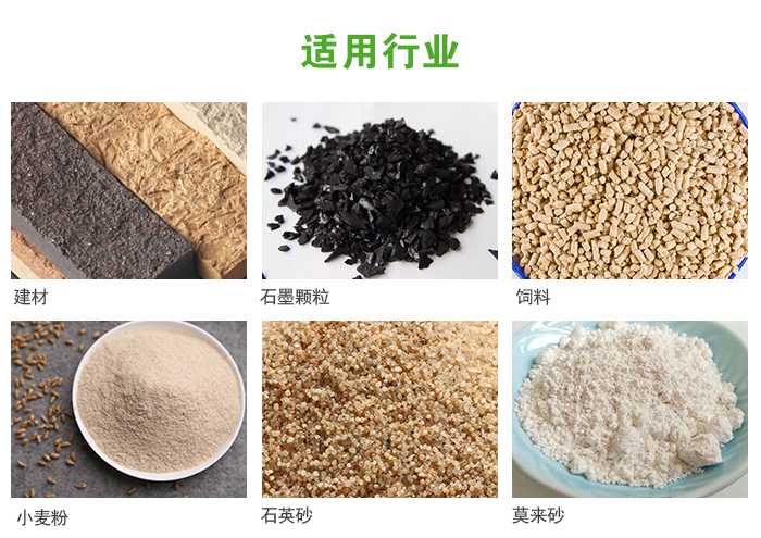 高頻振動篩主要用于化工，建材，石墨顆粒，飼料，小麥粉，石英砂，豆?jié){，果汁等各種物料的干法、濕法篩分、分級、脫水，過濾。